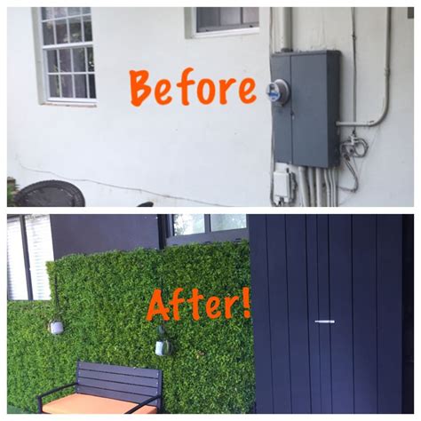 how to disguise lighting electrical box|outdoor electrical box cover.